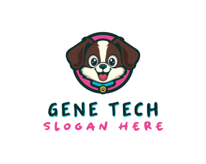 Cute Cartoon Puppy logo design