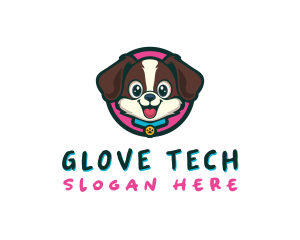 Cute Cartoon Puppy logo design