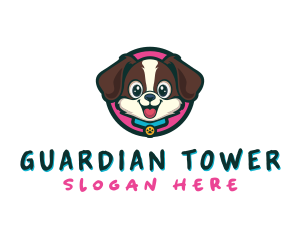 Cute Cartoon Puppy logo design