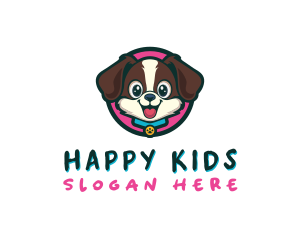 Cute Cartoon Puppy logo design