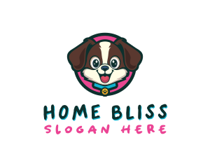 Cute Cartoon Puppy logo design