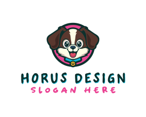 Cute Cartoon Puppy logo design