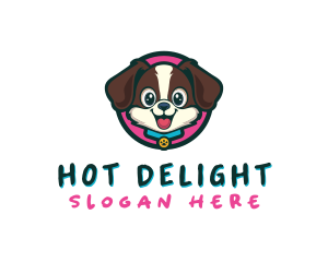 Cute Cartoon Puppy logo design