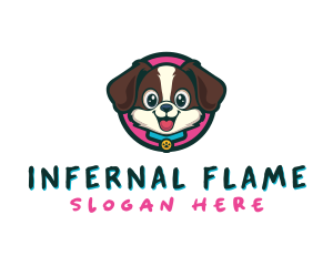 Cute Cartoon Puppy logo design