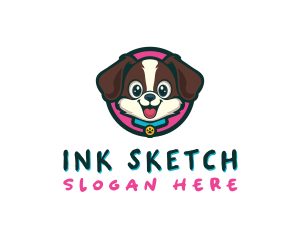 Cute Cartoon Puppy logo design