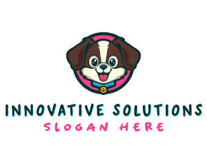 Cute Cartoon Puppy logo design