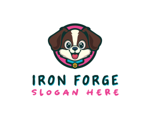 Cute Cartoon Puppy logo design