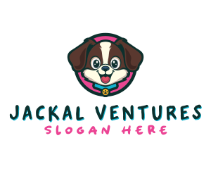 Cute Cartoon Puppy logo design