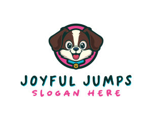 Cute Cartoon Puppy logo design