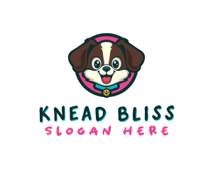 Cute Cartoon Puppy logo design