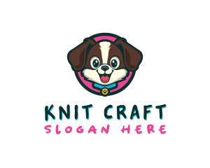 Cute Cartoon Puppy logo design