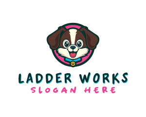 Cute Cartoon Puppy logo design