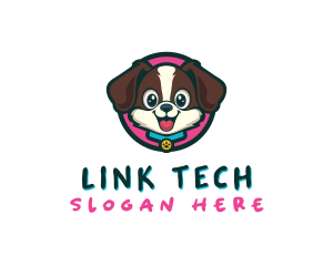 Cute Cartoon Puppy logo design