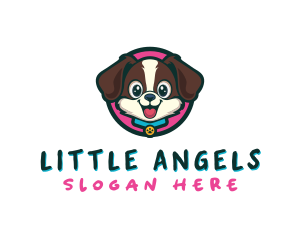 Cute Cartoon Puppy logo design