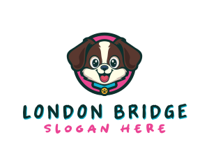 Cute Cartoon Puppy logo design