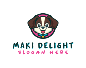 Cute Cartoon Puppy logo design