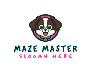 Cute Cartoon Puppy logo design