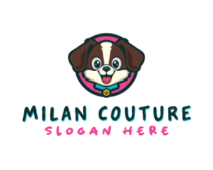 Cute Cartoon Puppy logo design