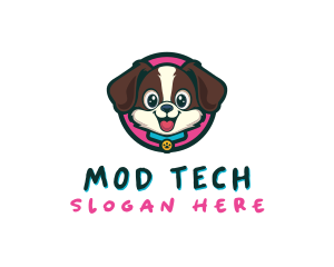 Cute Cartoon Puppy logo design