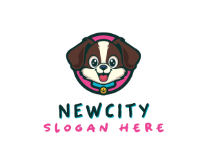 Cute Cartoon Puppy logo design