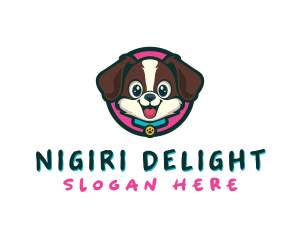 Cute Cartoon Puppy logo design