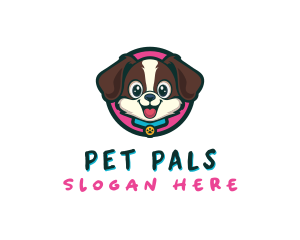 Cute Cartoon Puppy logo design