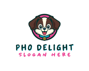 Cute Cartoon Puppy logo design