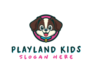 Cute Cartoon Puppy logo design