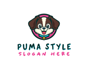 Cute Cartoon Puppy logo design