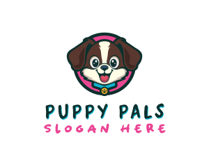 Puppy - Cute Cartoon Puppy logo design