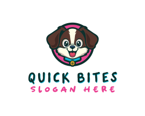 Cute Cartoon Puppy logo design