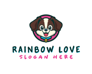 Cute Cartoon Puppy logo design