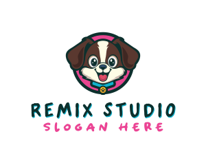 Cute Cartoon Puppy logo design