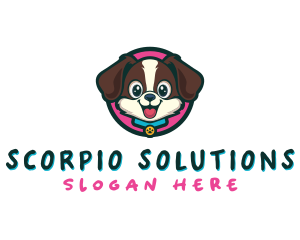 Cute Cartoon Puppy logo design