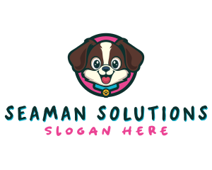 Cute Cartoon Puppy logo design