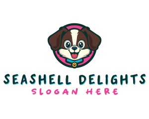 Cute Cartoon Puppy logo design