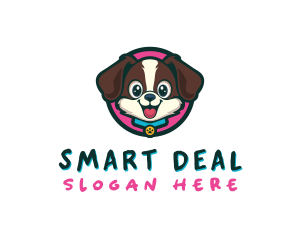 Cute Cartoon Puppy logo design