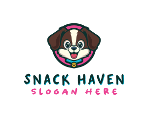 Cute Cartoon Puppy logo design