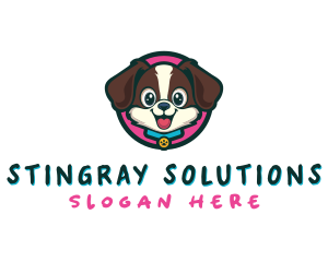 Cute Cartoon Puppy logo design