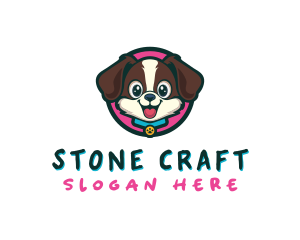 Cute Cartoon Puppy logo design