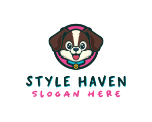 Cute Cartoon Puppy logo design