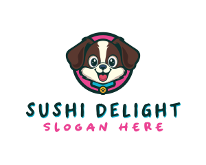 Cute Cartoon Puppy logo design