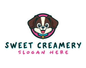 Cute Cartoon Puppy logo design