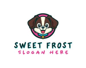 Cute Cartoon Puppy logo design