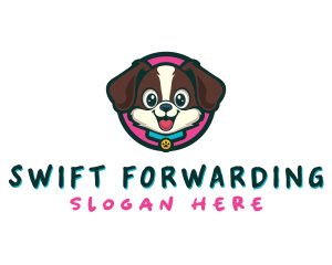 Cute Cartoon Puppy logo design