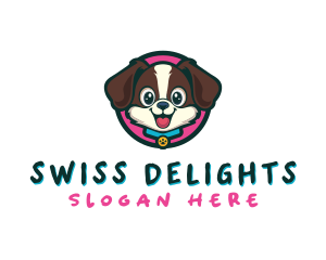 Cute Cartoon Puppy logo design