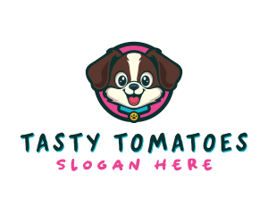 Cute Cartoon Puppy logo design