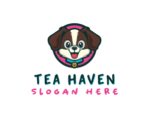 Cute Cartoon Puppy logo design