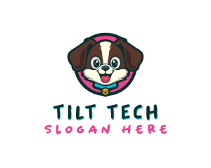 Cute Cartoon Puppy logo design