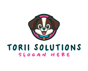 Cute Cartoon Puppy logo design